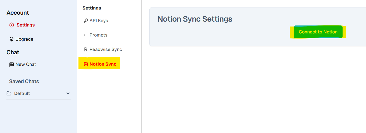 enable notion sync