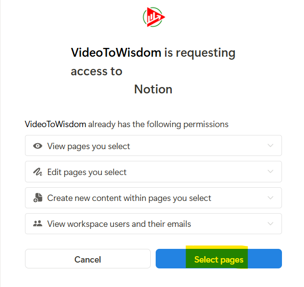 connect to notion